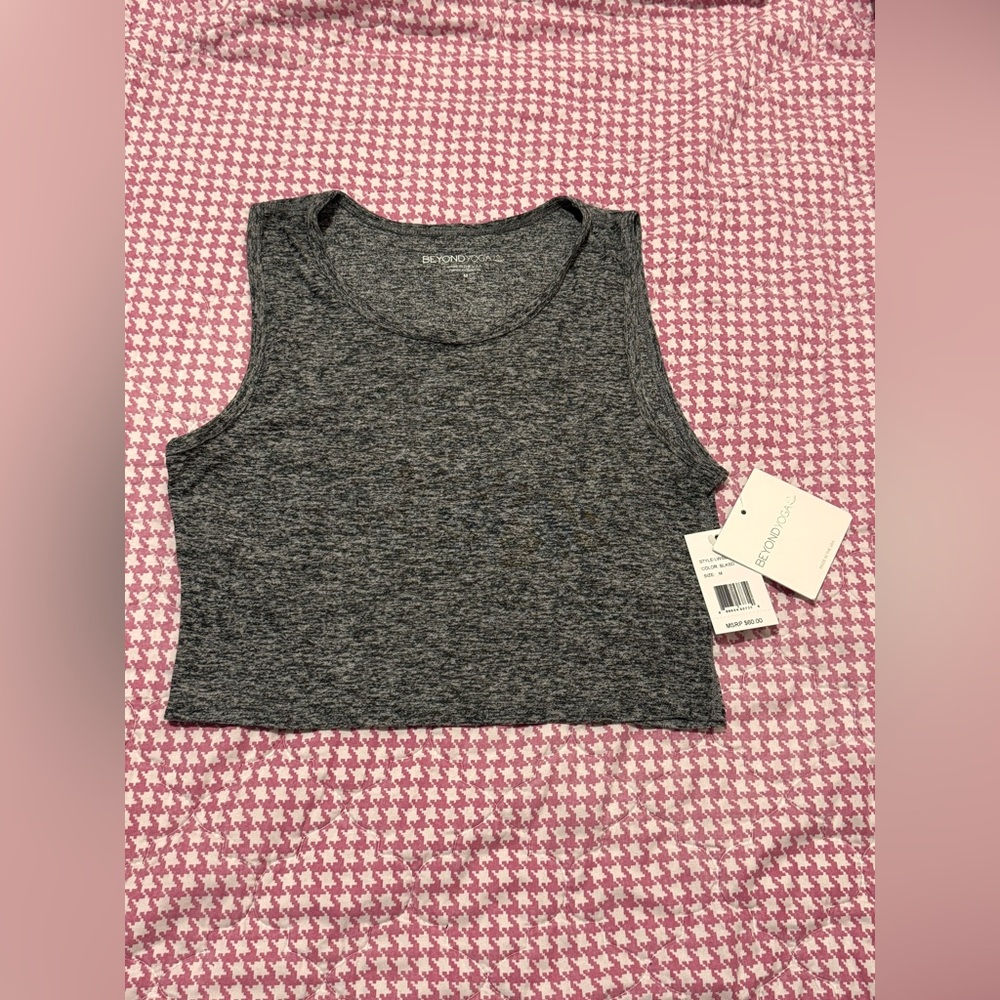 NWT Beyond Yoga Gray Women's Tank Top
